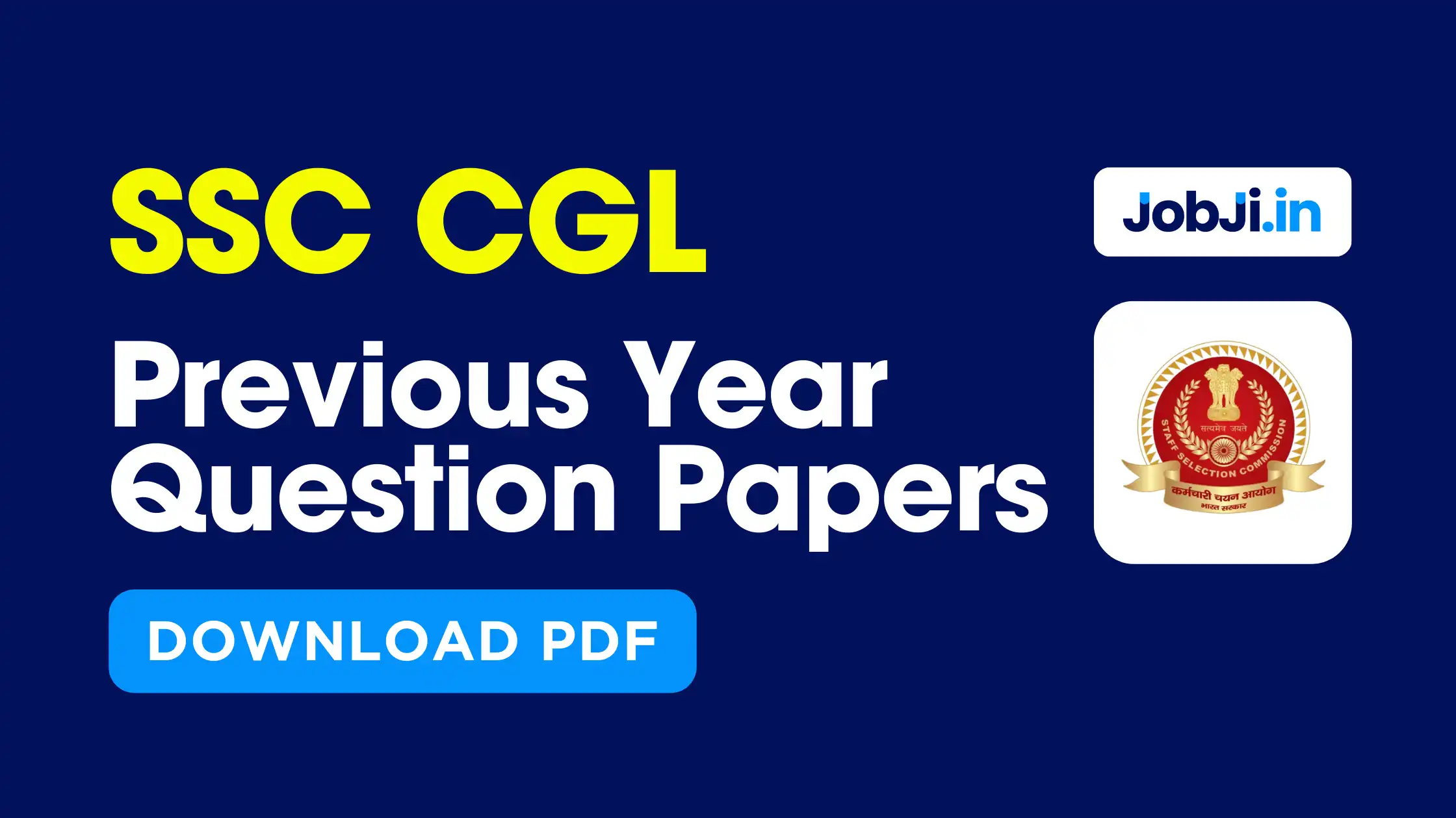 SSC CGL previous year question papers
