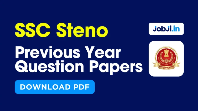 SSC steno previous year question papers